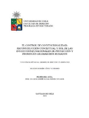 Portada del documento El control de convencionalidad