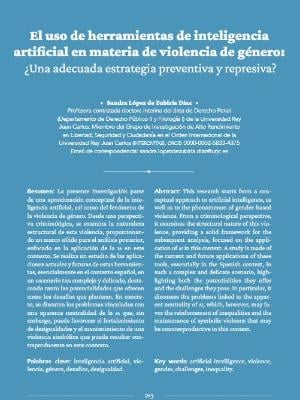 Portada del documento El uso de herramientas de inteligencia artificial en materia de violencia de género