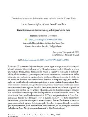 Portada del documento Derechos humanos laborales