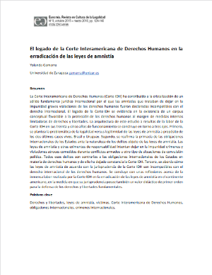 Portada de El legado de la Corte Interamericana de Derechos Humanos en la erradicación de las leyes de amnistía