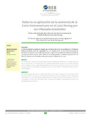 Portada de Sobre la no aplicación de la sentencia de la Corte Interamericana en el Caso Herzog por los tribunales brasileños