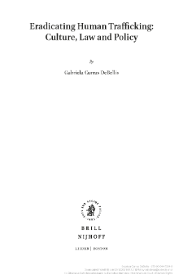 Portada de Eradicating human trafficking: Culture, law and policy