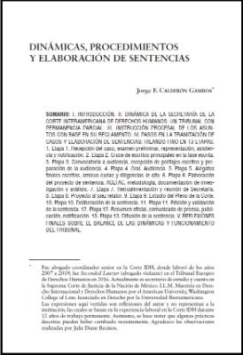 Portada de Dinámicas, procedimientos y elaboración de sentencias 