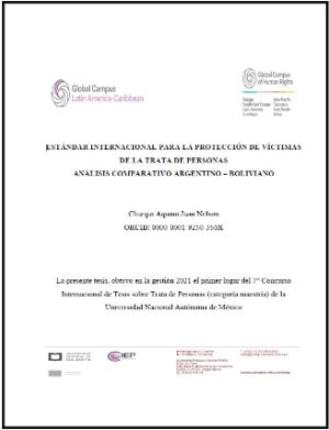 Portada de Estándar internacional para la protección de víctimas de la trata de personas: Análisis comparativo argentino – boliviano