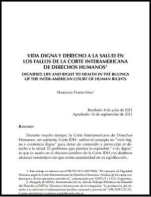 Portada de Vida digna y derecho a la salud en los fallos de la Corte Interamericana de Derechos Humanos