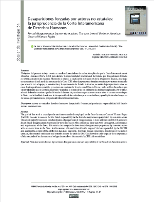 Portada de Desapariciones forzadas por actores no estatales: la jurisprudencia de la Corte Interamericana de Derechos Humanos