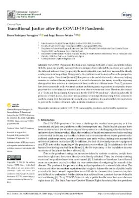 Portada de Transitional Justice after the COVID-19 Pandemic