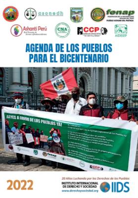 Portada de Agenda de los pueblos para el bicentenario 