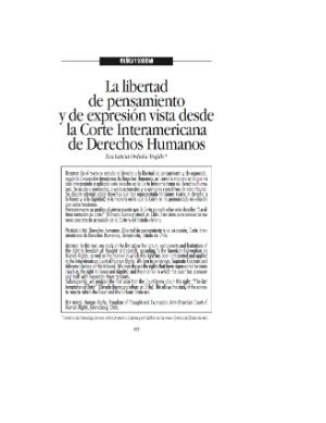 Portada de La libertad de pensamiento y de expresión vista desde la Corte Interamericana de Derechos Humanos
Latinoamérica