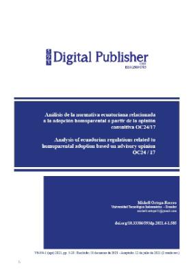 Portada de Análisis de la normativa ecuatoriana relacionada a la adopción homoparental a partir de la Opinión Consultiva OC-24/17 