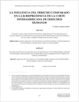 Portada de La influencia del derecho comparado en la jurisprudencia de la Corte Interamericana de Derechos Humanos