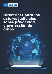 Portada de Directrices para los actores judiciales sobre privacidad y protección de datos 