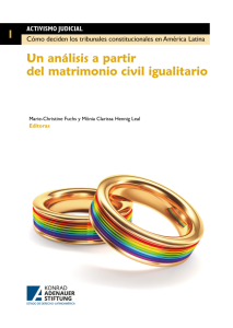 Portada de Un análisis a partir del matrimonio civil igualitario