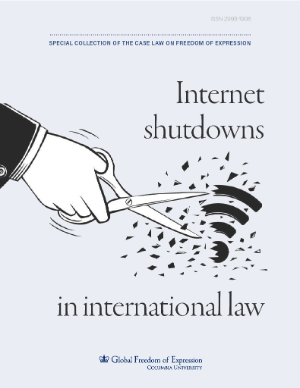 Portada de Internet Shutdowns in International Law