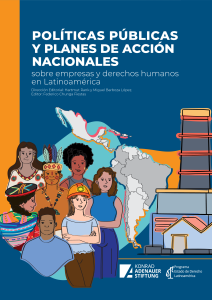 Portada de Políticas públicas y planes de acción nacionales sobre empresas y derechos humanos en Latinoamérica