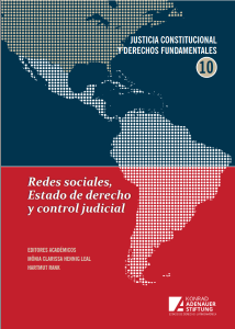 Portada de Redes sociales, Estado de derecho y control judicial