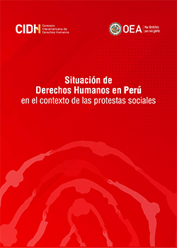 Portada de Situación de Derechos Humanos en Perú en el contexto de las protestas sociales