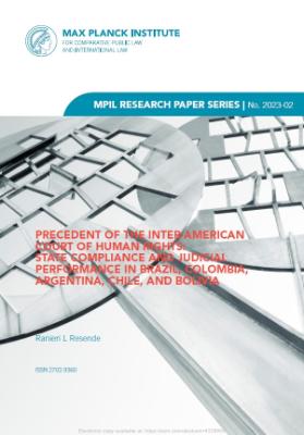 Portada de Precedent of the Inter-American Court of Human Rights: State compliance and judicial performance in Brazil, Colombia, Argentina, Chile, and Bolivia