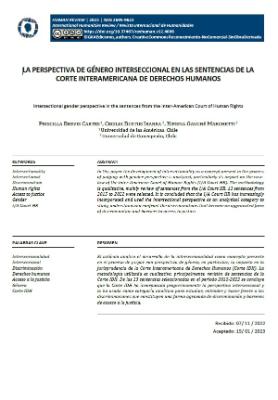 Portada de La perspectiva de género interseccional en las sentencias de la Corte Interamericana de Derechos Humanos