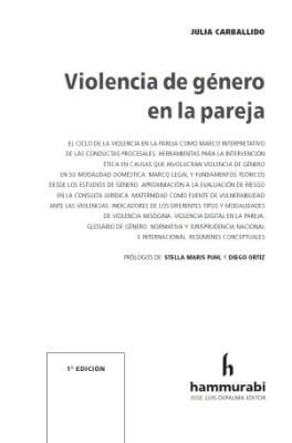 Portada de Violencia de género en la pareja