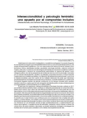 Portada de Interseccionalidad y psicología feminista: una apuesta por el compromiso inclusivo