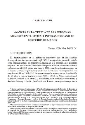 Portada de Avances en la tutela de las personas mayores en el Sistema Interamericano de Derechos Humanos