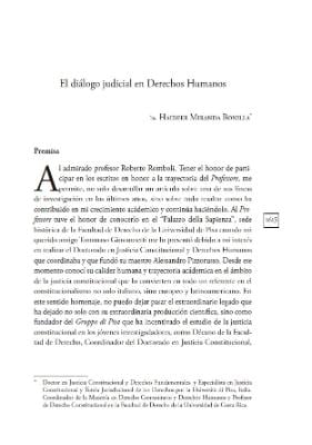 Portada de El diálogo judicial en Derechos Humanos