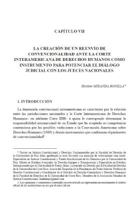 Portada de La creación de un reenvío de convencionalidad ante la Corte Interamericana de Derechos Humanos como instrumento para potenciar el diálogo judicial con los jueces nacionales
