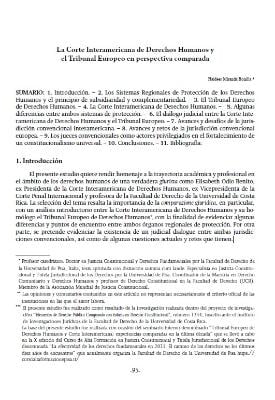 Portada de La Corte Interamericana de Derechos Humanos y el Tribunal Europeo en perspectiva comparada