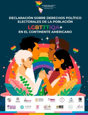 Portada de Declaración sobre Derechos Político-Electorales de la Población LGBTTTIQA+ en el Continente Americano