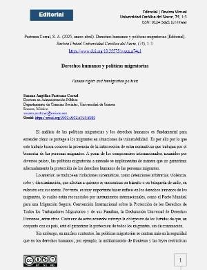 Portada de Derechos humanos y políticas migratorias
